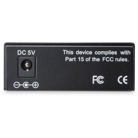 DIGITUS Professional DN-82010-1 - Fibre media converter - 100Mb LAN - 10Base-T, 100Base-FX, 100Base-TX - RJ-45 / ST multi-mode - up to 2 km - 1310 nm - 3