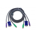 ATEN 2L-5002P / C - Keyboard  /  video  /  mouse (KVM) cable - PS / 2, HD-15 (VGA) (M) to PS / 2, HD-15 (VGA) - 1.8 m - for ATEN KH98; CE 250; MasterView Console Extender CE220, CS-114, 14, 142, 78, 912, 9134, 914