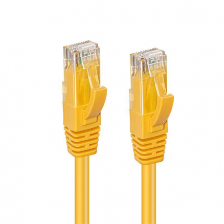 MicroConnect - Network cable - RJ-45 (M) to RJ-45 (M) - 3 m - UTP - CAT 6 - halogen-free - yellow - 1