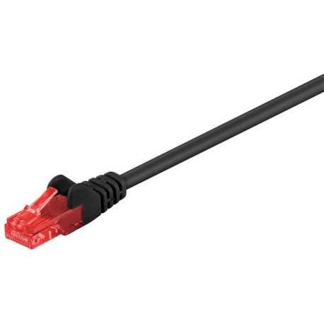 MicroConnect - Network cable - RJ-45 (M) to RJ-45 (M) - 30 m - 6 mm - UTP - CAT 6 - round, snagless, stranded - black - 0