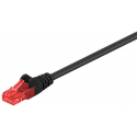 MicroConnect - Network cable - RJ-45 (M) to RJ-45 (M) - 30 m - 6 mm - UTP - CAT 6 - round, snagless, stranded - black