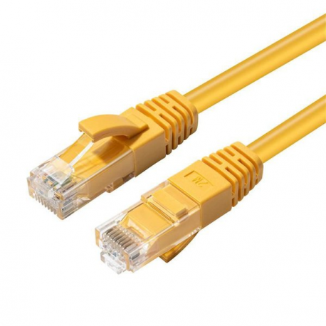 MicroConnect - Network cable - RJ-45 (M) to RJ-45 (M) - 1 m - UTP - CAT 6 - halogen-free - yellow - 0
