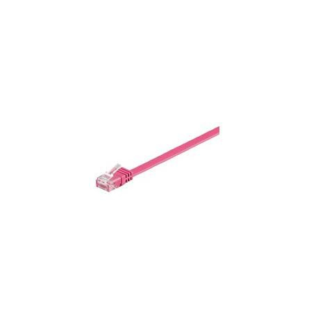 MicroConnect - Network cable - RJ-45 (M) to RJ-45 (M) - 3 m - UTP - CAT 6 - halogen-free, stranded - pink - 0