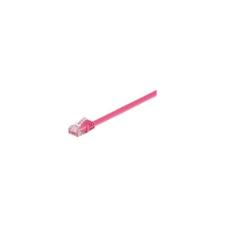 MicroConnect - Network cable - RJ-45 (M) to RJ-45 (M) - 3 m - UTP - CAT 6 - halogen-free, stranded - pink - 1
