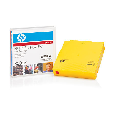 HPE Ultrium RFID Non Custom Labeled Data Cartridge - 20 x LTO Ultrium 3 - 400 GB  /  800 GB - yellow - for ProLiant DL360p Gen8; StorageWorks SAS Rack-Mount Kit - 0