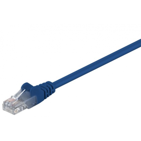 MicroConnect - Network cable - RJ-45 (M) to RJ-45 (M) - 1 m - UTP - CAT 5e - blue - 0
