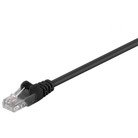 MicroConnect - Network cable - RJ-45 (M) to RJ-45 (M) - 3 m - UTP - CAT 5e - black - 0