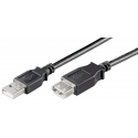 MicroConnect USB 2.0 - USB extension cable - USB (F) to USB (M) - USB 2.0 - 1.8 m - black