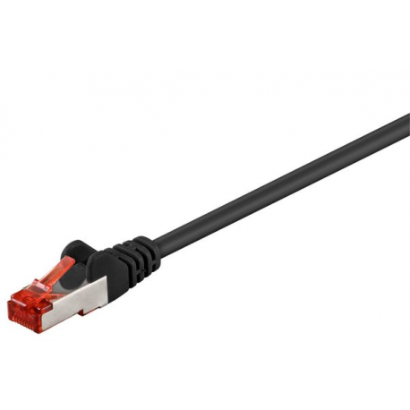 MicroConnect - Network cable - RJ-45 (M) to RJ-45 (M) - 3 m - screened shielded twisted pair (SSTP) - CAT 6 - halogen-free, stranded - black - 0
