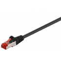 MicroConnect - Network cable - RJ-45 (M) to RJ-45 (M) - 3 m - screened shielded twisted pair (SSTP) - CAT 6 - halogen-free, stranded - black