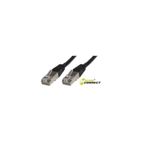 MicroConnect - Network cable - RJ-45 (M) to RJ-45 (M) - 3 m - screened shielded twisted pair (SSTP) - CAT 6 - halogen-free, stranded - black - 1