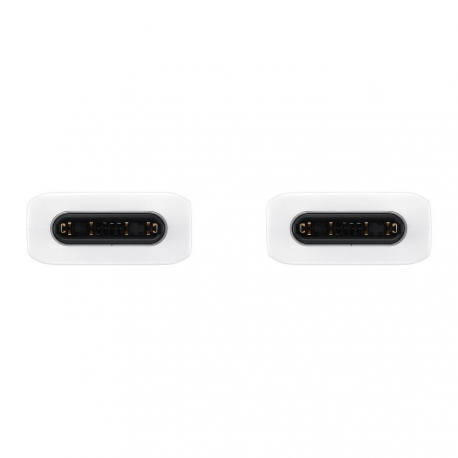 Samsung EP-DA705 - USB cable - 24 pin USB-C (M) to 24 pin USB-C (M) - USB 2.0 - 3 A - 1 m - white - 4