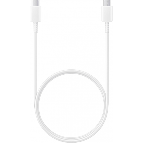 Samsung EP-DA705 - USB cable - 24 pin USB-C (M) to 24 pin USB-C (M) - USB 2.0 - 3 A - 1 m - white - 7