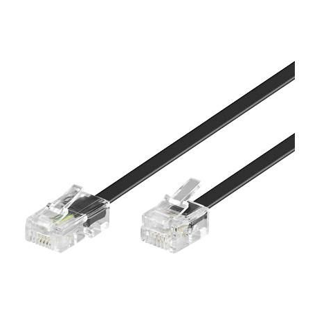 MicroConnect Modular - Network cable - RJ-11 (M) to RJ-45 (M) - 1 m - black - 0