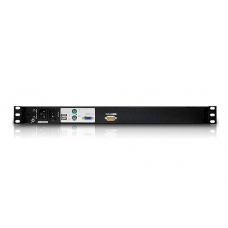 ATEN Slideaway CL3000N - KVM console with KVM switch - 16 ports - PS / 2, USB - 19" - rack-mountable - 1280 x 1024 @ 75 Hz - 250 cd / m² - 5 ms - VGA - black - 1U - 1