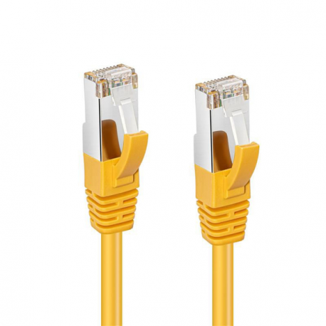 MicroConnect - Network cable - RJ-45 (M) to RJ-45 (M) - 50 cm - screened shielded twisted pair (SSTP) - CAT 6 - halogen-free - yellow - 1
