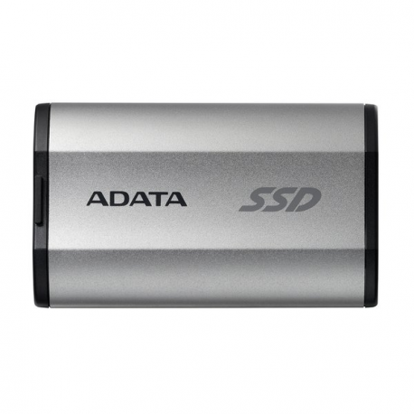 ADATA SD810 - SSD - 1 TB - external (portable) - USB 3.2 Gen 2 (USB-C connector) - silver grey - 6