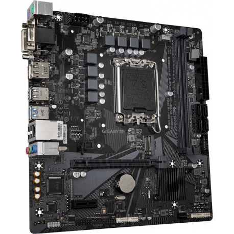 Gigabyte H610M S2H V2 DDR4 - 1.0 - motherboard - micro ATX - LGA1700 Socket - H610 Chipset - USB 3.2 Gen 1 - Gigabit LAN - onboard graphics (CPU required) - HD Audio (8-channel) - 1