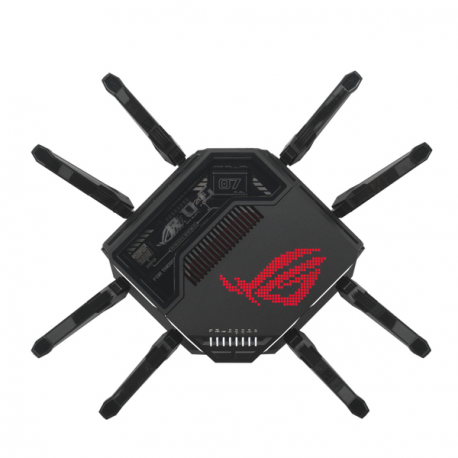 ASUS ROG Rapture GT-BE98 - - wireless router - 6-port switch - 10GbE, 5GbE, 2.5GbE, 802.11be - WAN ports: 2 - Wi-Fi 7 - Quad-Band - 4
