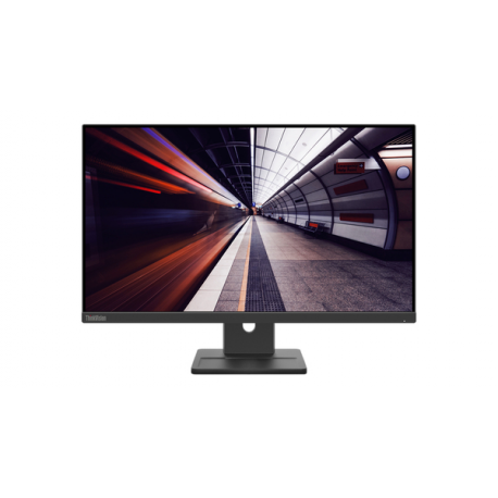 Lenovo ThinkVision E24-30 - LED monitor - 24" (23.8" viewable) - 1920 x 1080 Full HD (1080p) @ 100 Hz - IPS - 250 cd / m² - 1300:1 - 4 ms - HDMI, VGA, DisplayPort - speakers - raven black - 6