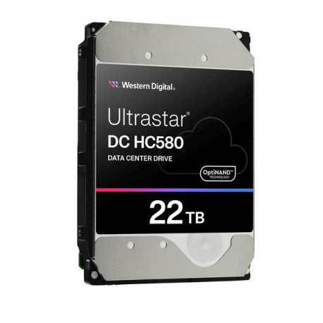 WD Ultrastar DC HC580 WUH722422ALE6L1 - Hard drive - encrypted - 22 TB - internal - 3.5" - SATA 6Gb / s - 7200 rpm - buffer: 512 MB - Self-Encrypting Drive (SED) - 1