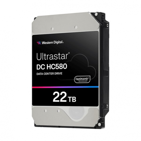 WD Ultrastar DC HC580 WUH722422ALE6L1 - Hard drive - encrypted - 22 TB - internal - 3.5" - SATA 6Gb / s - 7200 rpm - buffer: 512 MB - Self-Encrypting Drive (SED) - 3