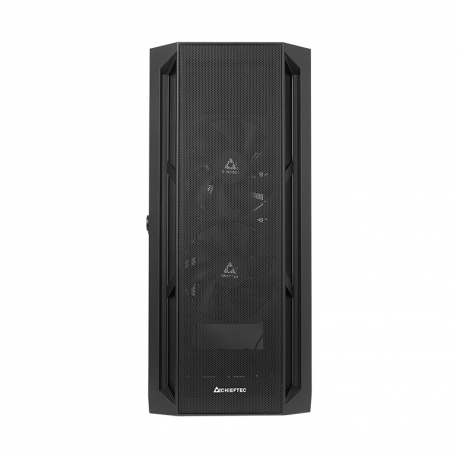 Chieftec Gamer Series APEX AIR - Tower - ATX - windowed side panel (tempered glass) - no power supply (ATX) - black - USB / Audio - 1