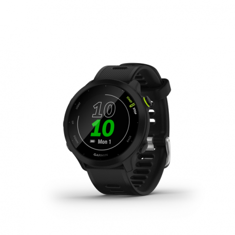 Garmin Forerunner 55 - Black - sport watch with band - silicone - black - display 1.04" - Bluetooth, ANT+ - 37 g - 0