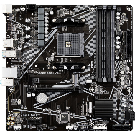Mainboard|GIGABYTE|AMD A520|SAM4|Micro-ATX|Memory DDR4|Memory slots 4|1xPCI-Express 3.0 1x|1xPCI-Express 3.0 16x|1xM.2|1xHDMI|1x - 2