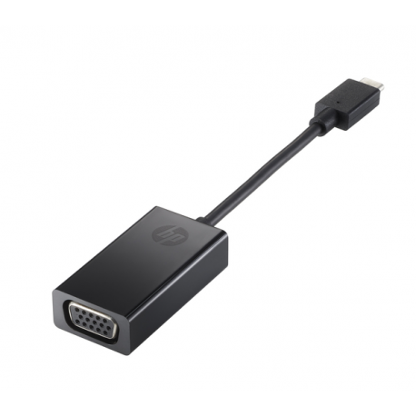 HP - External video adapter - USB-C - D-Sub - black - for OMEN by HP 16; Pavilion Aero 13; Pavilion Gaming TG01; ZBook Fury 15 G8, 17 G8 - 0