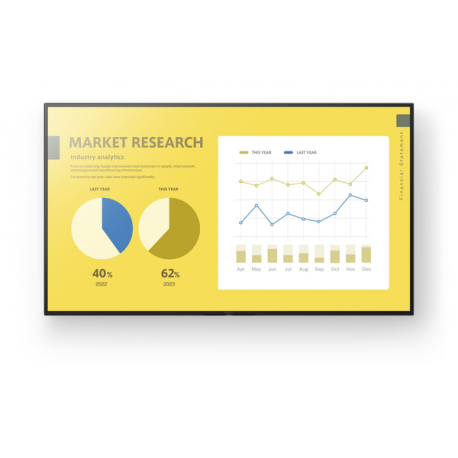 Sony Bravia Professional Displays FW-65EZ20L - 65" Diagonal Class EZ20L Series LED-backlit LCD display - digital signage - Android TV - 4K UHD (2160p) 3840 x 2160 - HDR - Direct LED - hairline black - 0