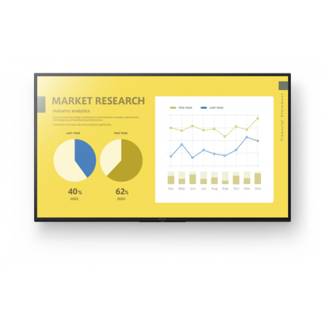 Sony Bravia Professional Displays FW-55EZ20L - 55" Diagonal Class EZ20L Series LED-backlit LCD display - digital signage - Android TV - 4K UHD (2160p) 3840 x 2160 - HDR - Direct LED - jet black - 0