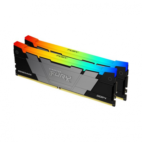 Kingston FURY Renegade RGB - DDR4 - kit - 64 GB: 2 x 32 GB - DIMM 288-pin - 3200 MHz / PC4-25600 - CL16 - 1.35 V - unbuffered - non-ECC - black - 2