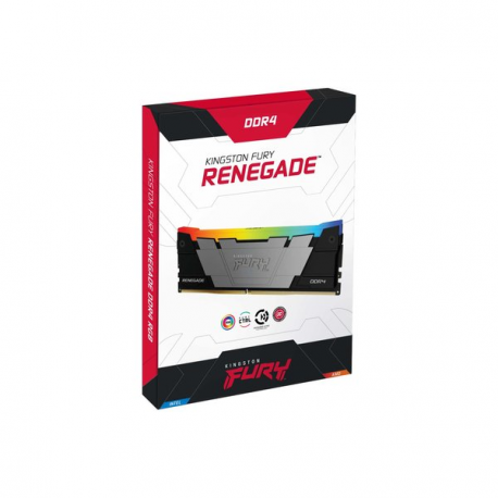 Kingston FURY Renegade RGB - DDR4 - kit - 64 GB: 2 x 32 GB - DIMM 288-pin - 3200 MHz / PC4-25600 - CL16 - 1.35 V - unbuffered - non-ECC - black - 3