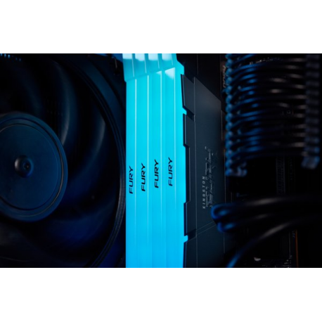 Kingston FURY Renegade RGB - DDR4 - kit - 64 GB: 2 x 32 GB - DIMM 288-pin - 3200 MHz / PC4-25600 - CL16 - 1.35 V - unbuffered - non-ECC - black - 13