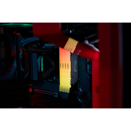 Kingston FURY Renegade RGB - DDR4 - kit - 64 GB: 2 x 32 GB - DIMM 288-pin - 3600 MHz / PC4-28800 - CL18 - 1.35 V - unbuffered - non-ECC - black - 4