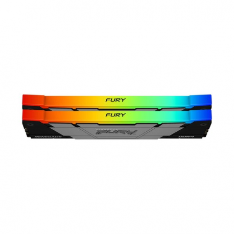 Kingston FURY Renegade RGB - DDR4 - kit - 64 GB: 2 x 32 GB - DIMM 288-pin - 3600 MHz / PC4-28800 - CL18 - 1.35 V - unbuffered - non-ECC - black - 10