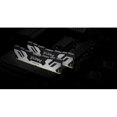 Kingston FURY Renegade - DDR5 - kit - 96 GB: 2 x 48 GB - DIMM 288-pin - 6000 MHz  /  PC5-48000 - CL32 - 1.35 V - unbuffered - on-die ECC - black / silver - 18