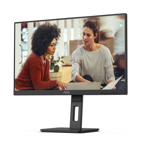 AOC 24E3QAF - LED monitor - 24" - 1920 x 1080 Full HD (1080p) @ 75 Hz - IPS - 1000:1 - 4 ms - HDMI, VGA, DisplayPort - speakers - textured black - 6