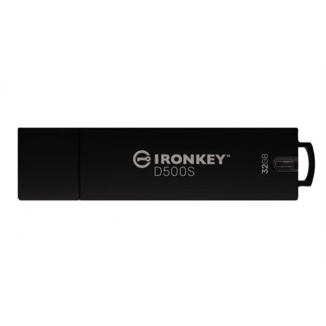 Kingston IronKey D500S - USB flash drive - encrypted - 32 GB - USB 3.2 Gen 1 - TAA Compliant - 8