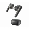 Poly Voyager Free 60+ - True wireless earphones with mic - in-ear - Bluetooth - active noise cancelling - 3.5 mm jack, USB-A via Bluetooth adapter - carbon black - Certified for Zoom Rooms