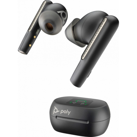 Poly Voyager Free 60 - True wireless earphones with mic - in-ear - Bluetooth - active noise cancelling - carbon black - 0