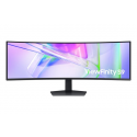 Samsung ViewFinity S9 S49C950UAU - S95UC Series - LED monitor - curved - 49" - 5120 x 1440 Dual Quad HD @ 120 Hz - VA - 350 cd / m² - 3000:1 - DisplayHDR 400 - 5 ms - 2xHDMI, DisplayPort, USB-C - speakers - black