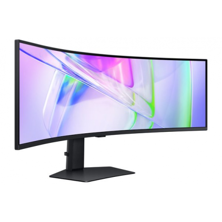 Samsung ViewFinity S9 S49C950UAU - S95UC Series - LED monitor - curved - 49" - 5120 x 1440 Dual Quad HD @ 120 Hz - VA - 350 cd / m² - 3000:1 - DisplayHDR 400 - 5 ms - 2xHDMI, DisplayPort, USB-C - speakers - black - 9