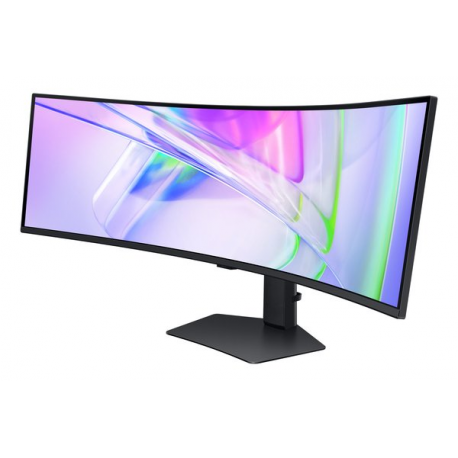 Samsung ViewFinity S9 S49C950UAU - S95UC Series - LED monitor - curved - 49" - 5120 x 1440 Dual Quad HD @ 120 Hz - VA - 350 cd / m² - 3000:1 - DisplayHDR 400 - 5 ms - 2xHDMI, DisplayPort, USB-C - speakers - black - 11