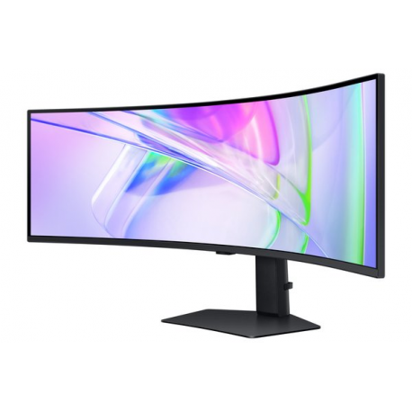 Samsung ViewFinity S9 S49C950UAU - S95UC Series - LED monitor - curved - 49" - 5120 x 1440 Dual Quad HD @ 120 Hz - VA - 350 cd / m² - 3000:1 - DisplayHDR 400 - 5 ms - 2xHDMI, DisplayPort, USB-C - speakers - black - 13