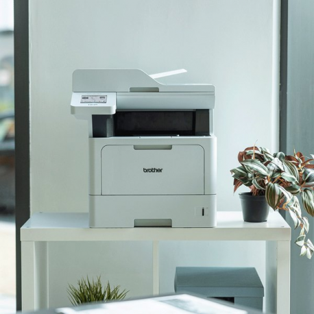 Brother DCP-L5510DW - Multifunction printer - B / W - laser - A4 / Legal (media) - up to 48 ppm (copying) - up to 48 ppm (printing) - 250 sheets - USB 2.0, Gigabit LAN, Wi-Fi(n), NFC, USB 2.0 host - 4