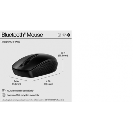 HP 425 - Mouse - programmable - 7 buttons - wireless - Bluetooth 5.3 - black - 8