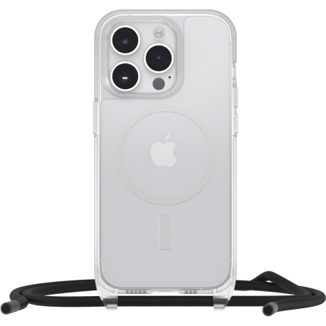 OtterBox React Series - Back cover for mobile phone - necklace - MagSafe compatibility - clear - for Apple iPhone 14 Pro Max - 0