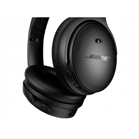 Bose QuietComfort - Headphones with mic - full size - Bluetooth - wireless, wired - active noise cancelling - 3.5 mm jack - black - 2